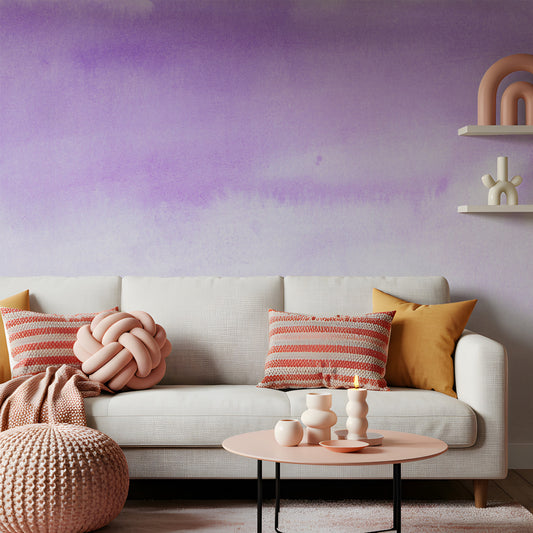 Homates in Living Room with white couch and bright coloured cushions