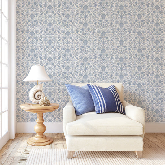 Isla - Scallop Shell Stripe Wallpaper