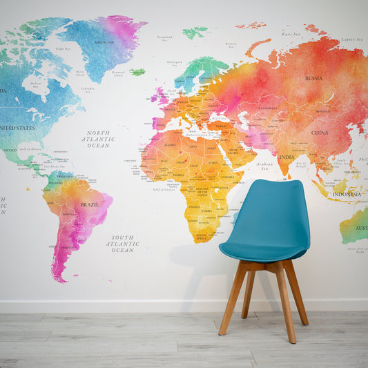 Teenaz Wallpaper In Room With Blue Chair