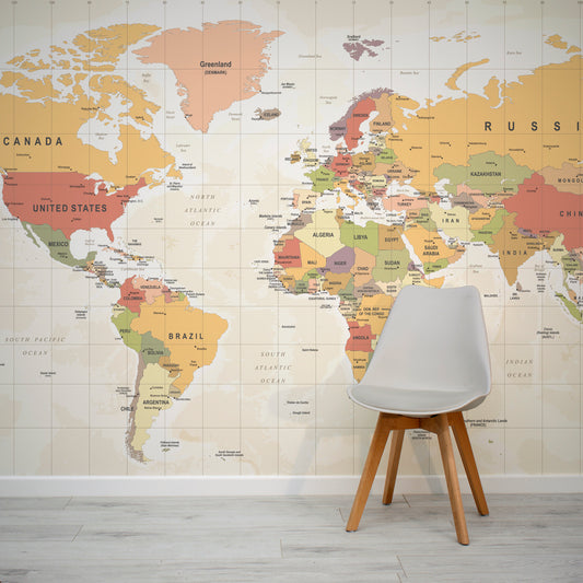 Tribution Wallpaper In Room With Grey Chair