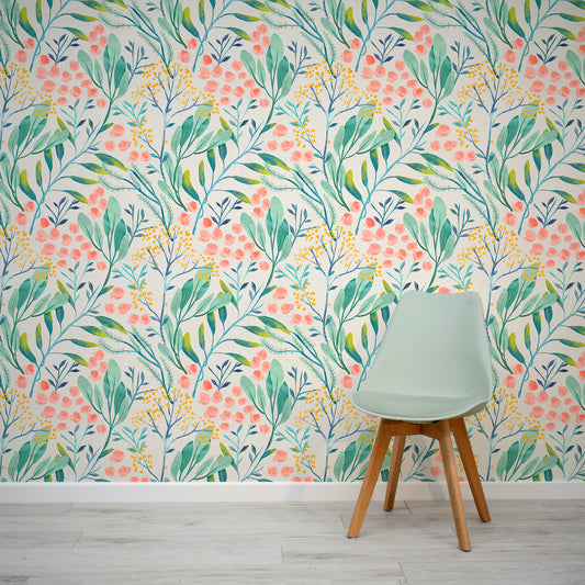 Tua Wallpaper In Room With Light Green Chair