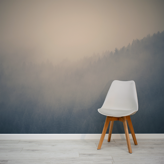 Into the Forest Moody Cloudy Wallpaper Mural