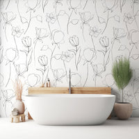 White Wallpaper & Wall Murals