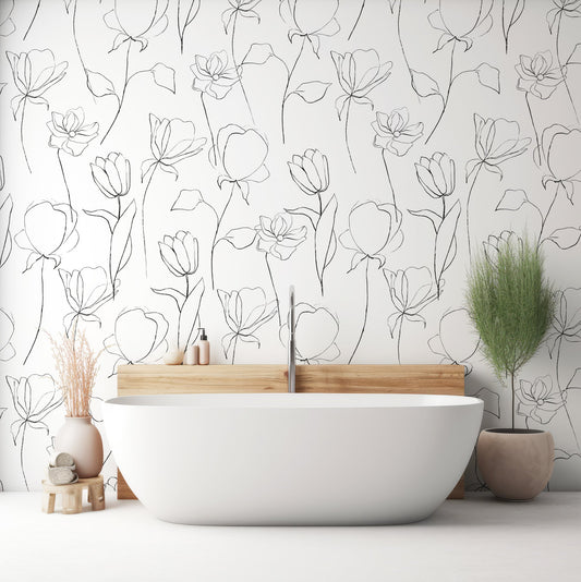 White Wallpaper & Wall Murals