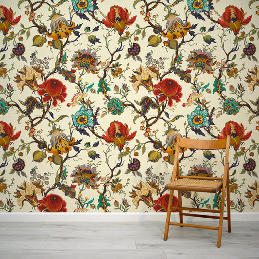 Aphrodite Fire Wallpaper In Room With Wooden Chair