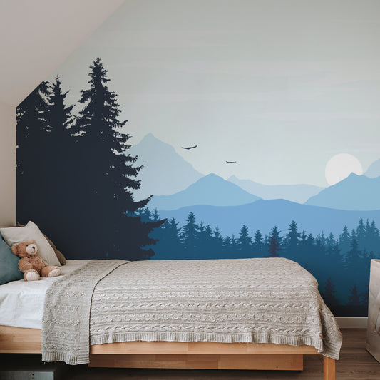 Brairy in Bedroom with sloped ceiling and teddy bear