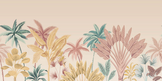 Concure Temida - Colourful Tropical Trees Wallpaper Mural