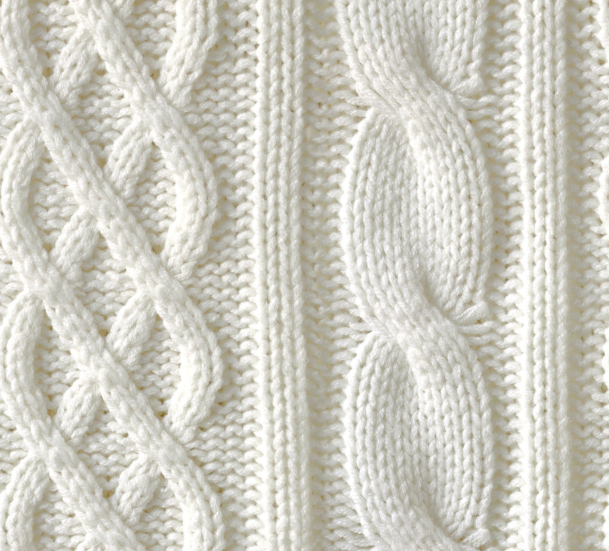 Cozy - Cream Cable Knit Wool Wallpaper Mural