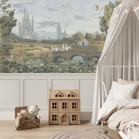 Ella - Princess Castle Landscape Wallpaper Mural