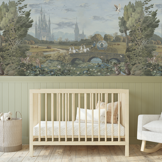 Ella - Princess Castle Landscape Wallpaper Mural