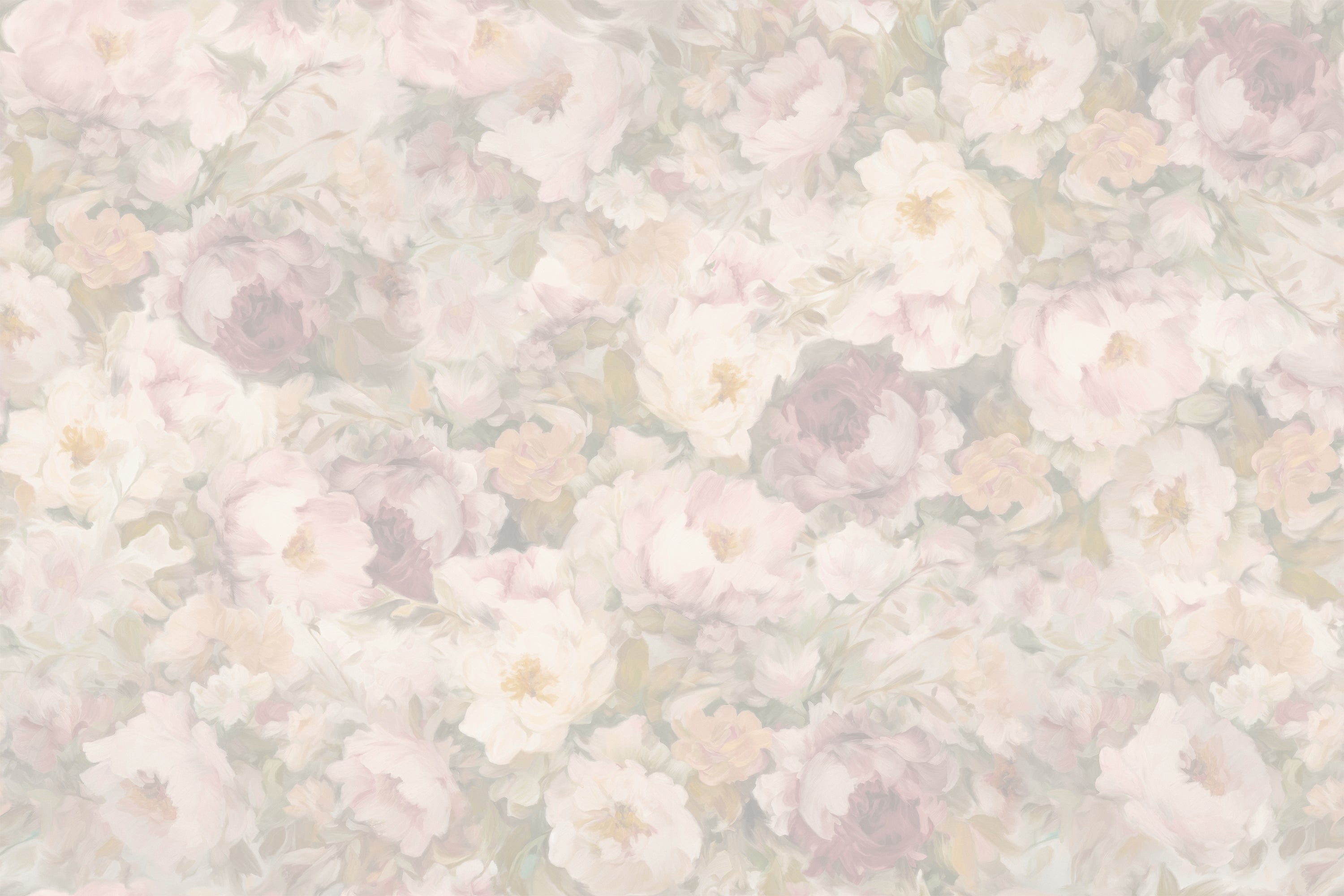 Floral pattern with pastel colors on a light background