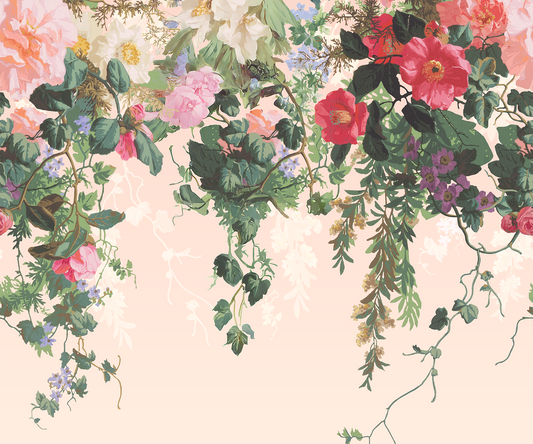 Fleur - Vintage Blooming Florals Wallpaper Mural