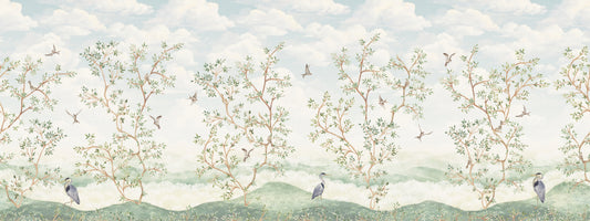 Harper - Chinoiserie Trees Wallpaper Mural