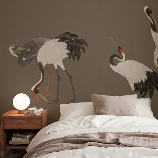 Sora - Cotemporary Japanese Crane Wallpaper Mural