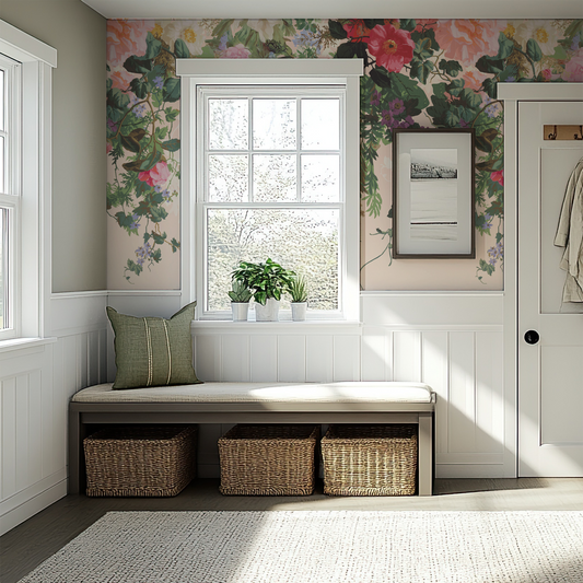 Fleur - Vintage Blooming Florals Wallpaper Mural