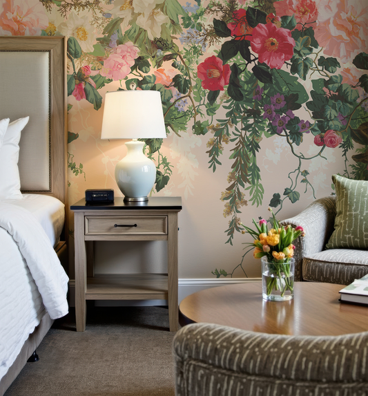 Fleur - Vintage Blooming Florals Wallpaper Mural