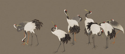 Sora - Cotemporary Japanese Crane Wallpaper Mural