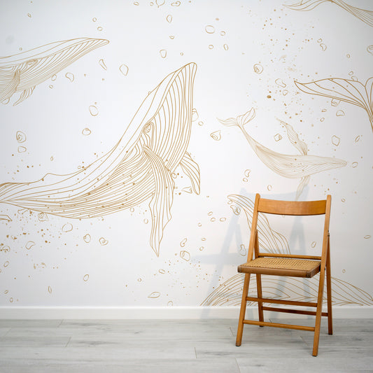 Whale Drift with Folding Chair