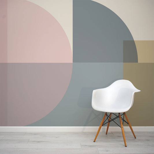Bauhaus Inspired Neutral Wall Mural by WallpaperMural.com