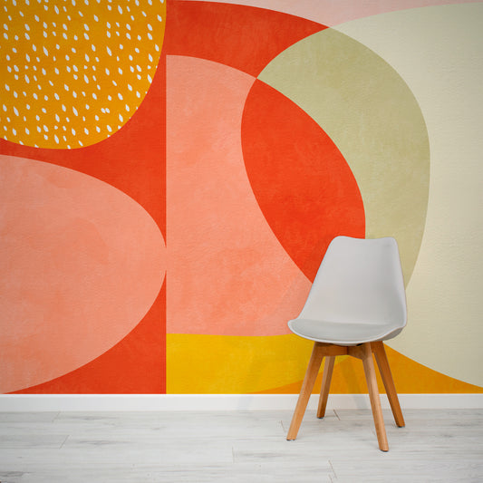 Zaha colourful abstract wallpaper from WallpaperMural.com
