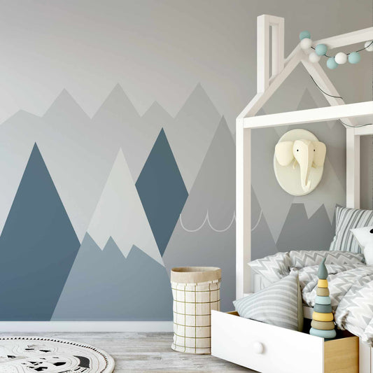 Bowdly wallpaper mural in a bedroom | WallpaperMural.com